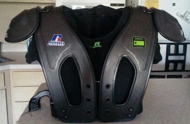 russell athletic carbontek shoulder pads auburn