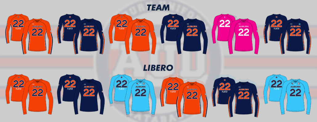 auburn tigers volleyball uniforms 2022 under armour ncaa tournament brent crouch