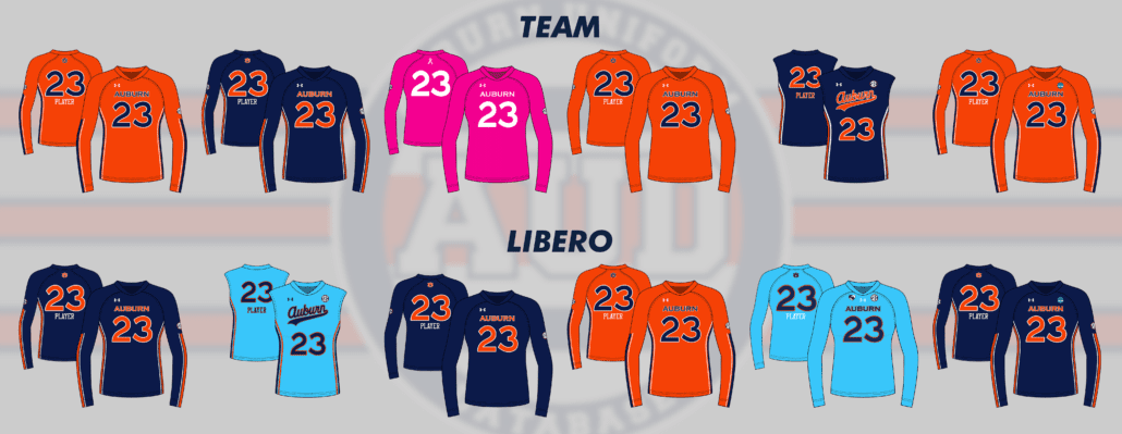 auburn tigers volleyball uniforms 2023 under armour ncaa tournament brent crouch
