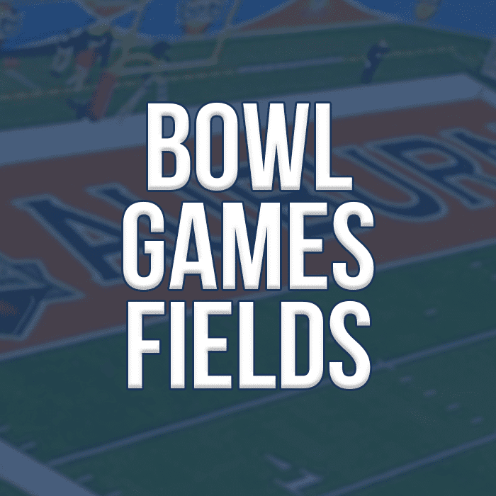 auburn tigers football bowl game field design history uniforms