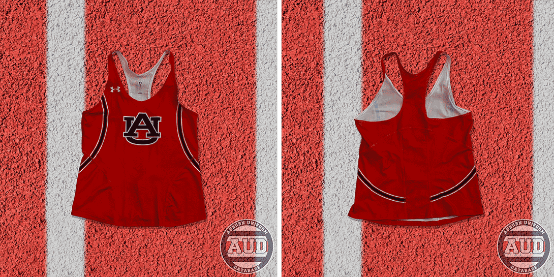 circa 2010 Auburn track and field orange tank top